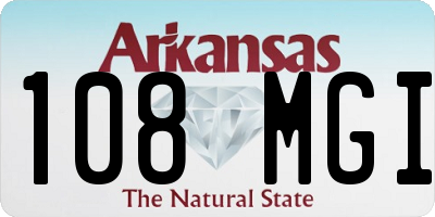 AR license plate 108MGI
