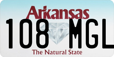 AR license plate 108MGL