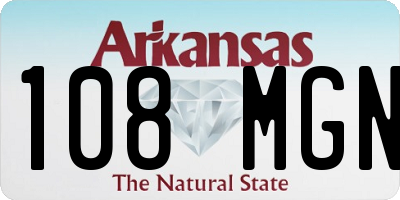 AR license plate 108MGN