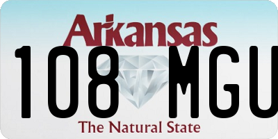 AR license plate 108MGU
