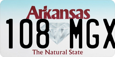 AR license plate 108MGX