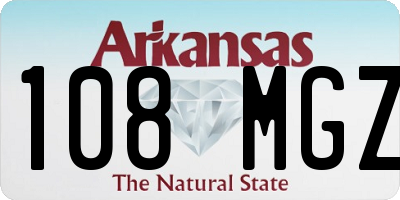 AR license plate 108MGZ