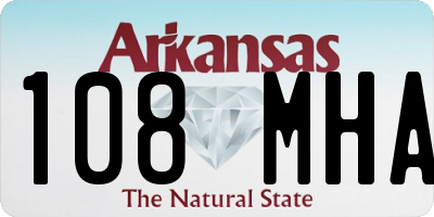AR license plate 108MHA
