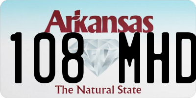 AR license plate 108MHD
