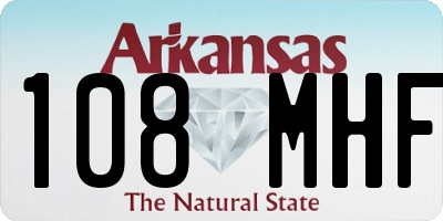 AR license plate 108MHF