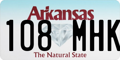 AR license plate 108MHK
