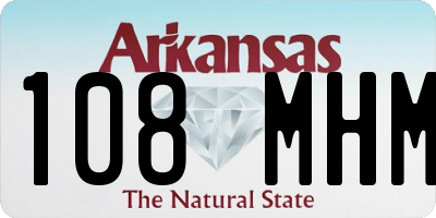 AR license plate 108MHM