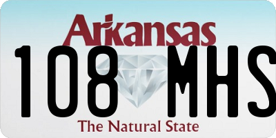 AR license plate 108MHS