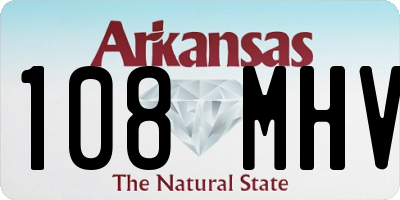 AR license plate 108MHV