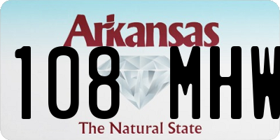 AR license plate 108MHW