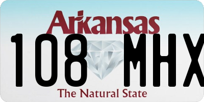 AR license plate 108MHX