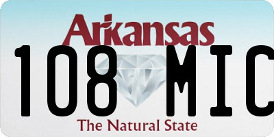 AR license plate 108MIC