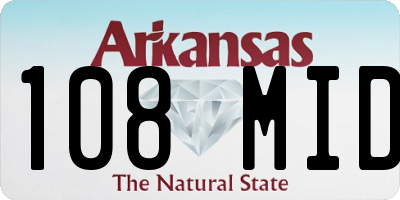 AR license plate 108MID