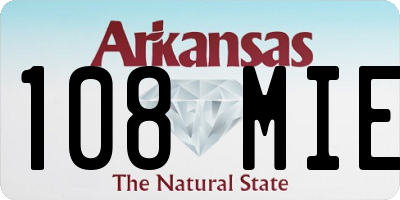 AR license plate 108MIE