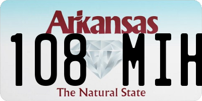 AR license plate 108MIH