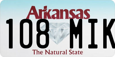 AR license plate 108MIK
