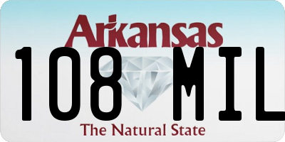 AR license plate 108MIL