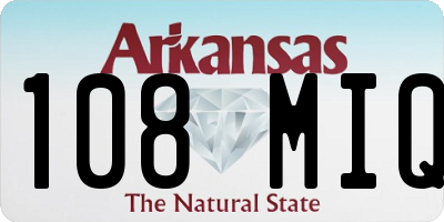 AR license plate 108MIQ