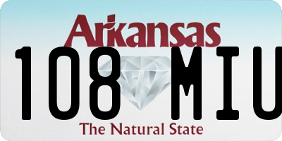 AR license plate 108MIU