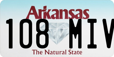 AR license plate 108MIV