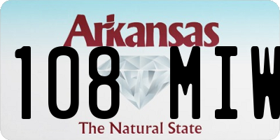 AR license plate 108MIW