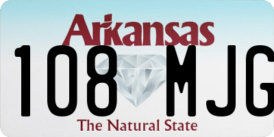 AR license plate 108MJG