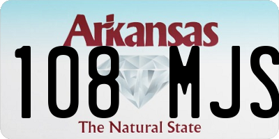 AR license plate 108MJS