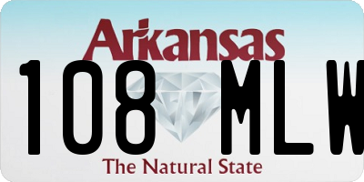 AR license plate 108MLW