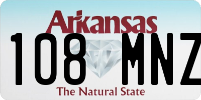 AR license plate 108MNZ