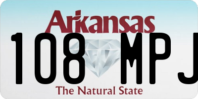 AR license plate 108MPJ