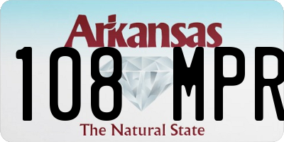 AR license plate 108MPR