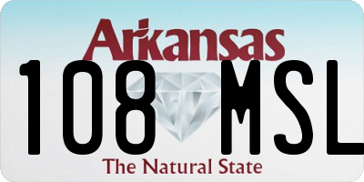 AR license plate 108MSL