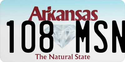 AR license plate 108MSN