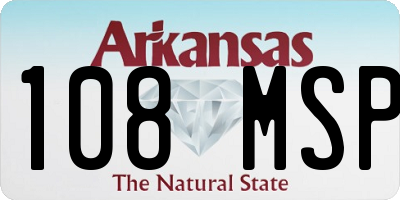 AR license plate 108MSP