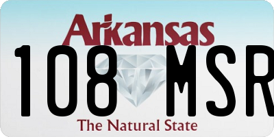 AR license plate 108MSR