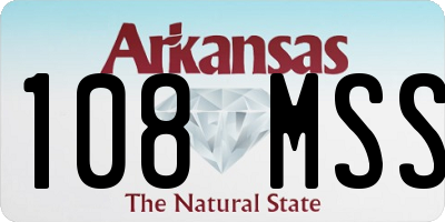 AR license plate 108MSS