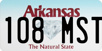 AR license plate 108MST