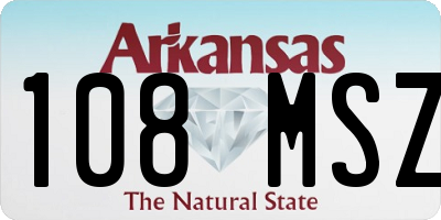 AR license plate 108MSZ