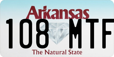 AR license plate 108MTF