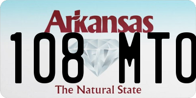 AR license plate 108MTO