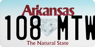 AR license plate 108MTW