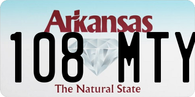 AR license plate 108MTY