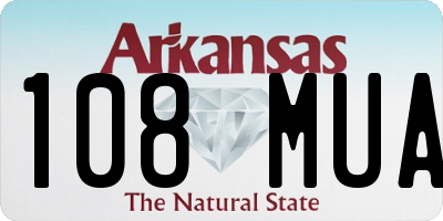 AR license plate 108MUA