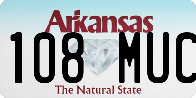 AR license plate 108MUC