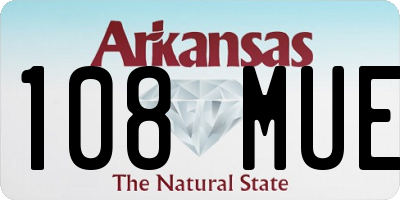 AR license plate 108MUE