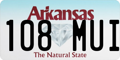 AR license plate 108MUI