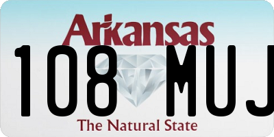 AR license plate 108MUJ