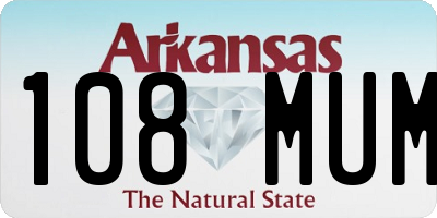 AR license plate 108MUM