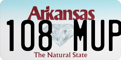 AR license plate 108MUP