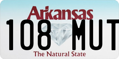 AR license plate 108MUT